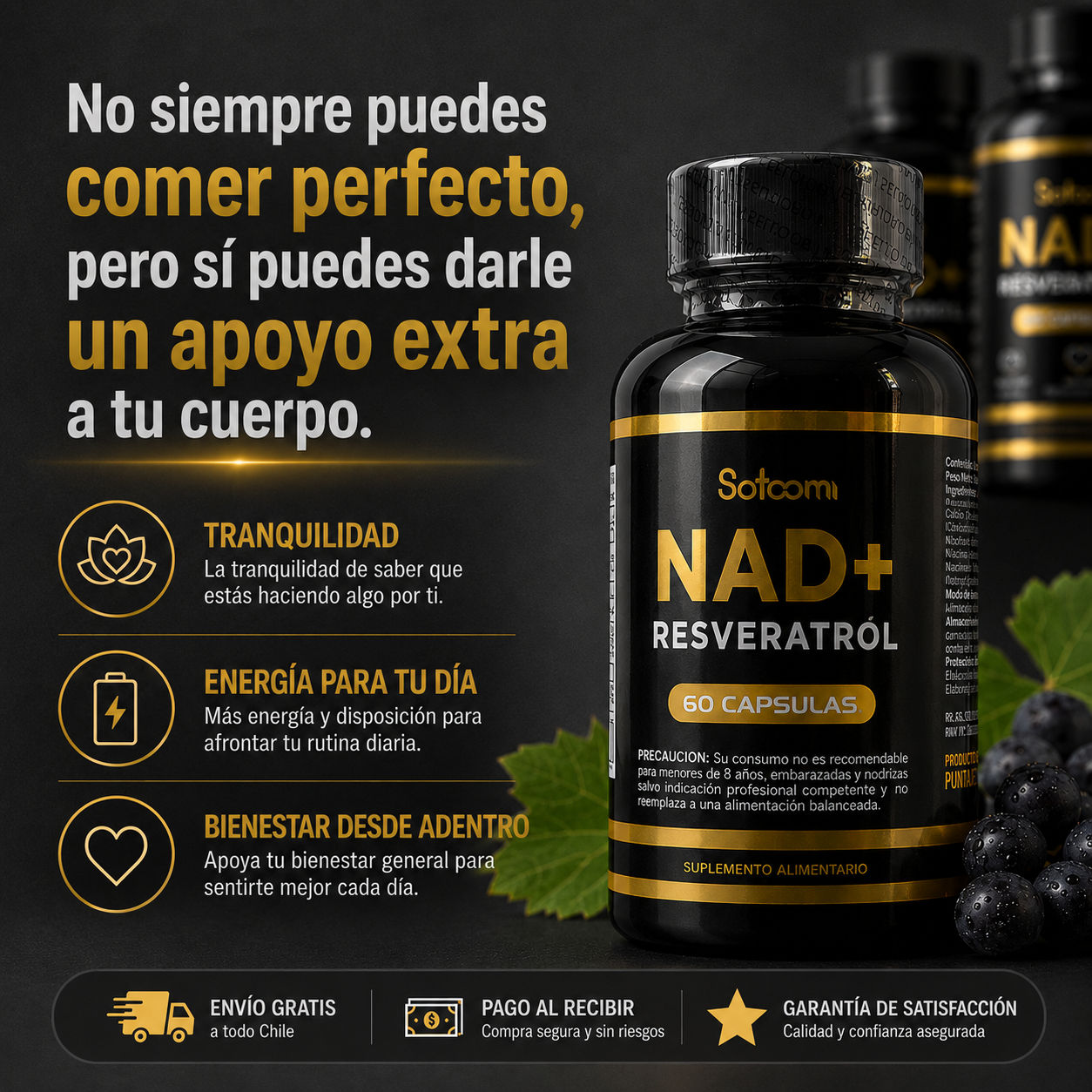 No siempre puedes comer perfecto, pero sí puedes darle un apoyo extra a tu cuerpo